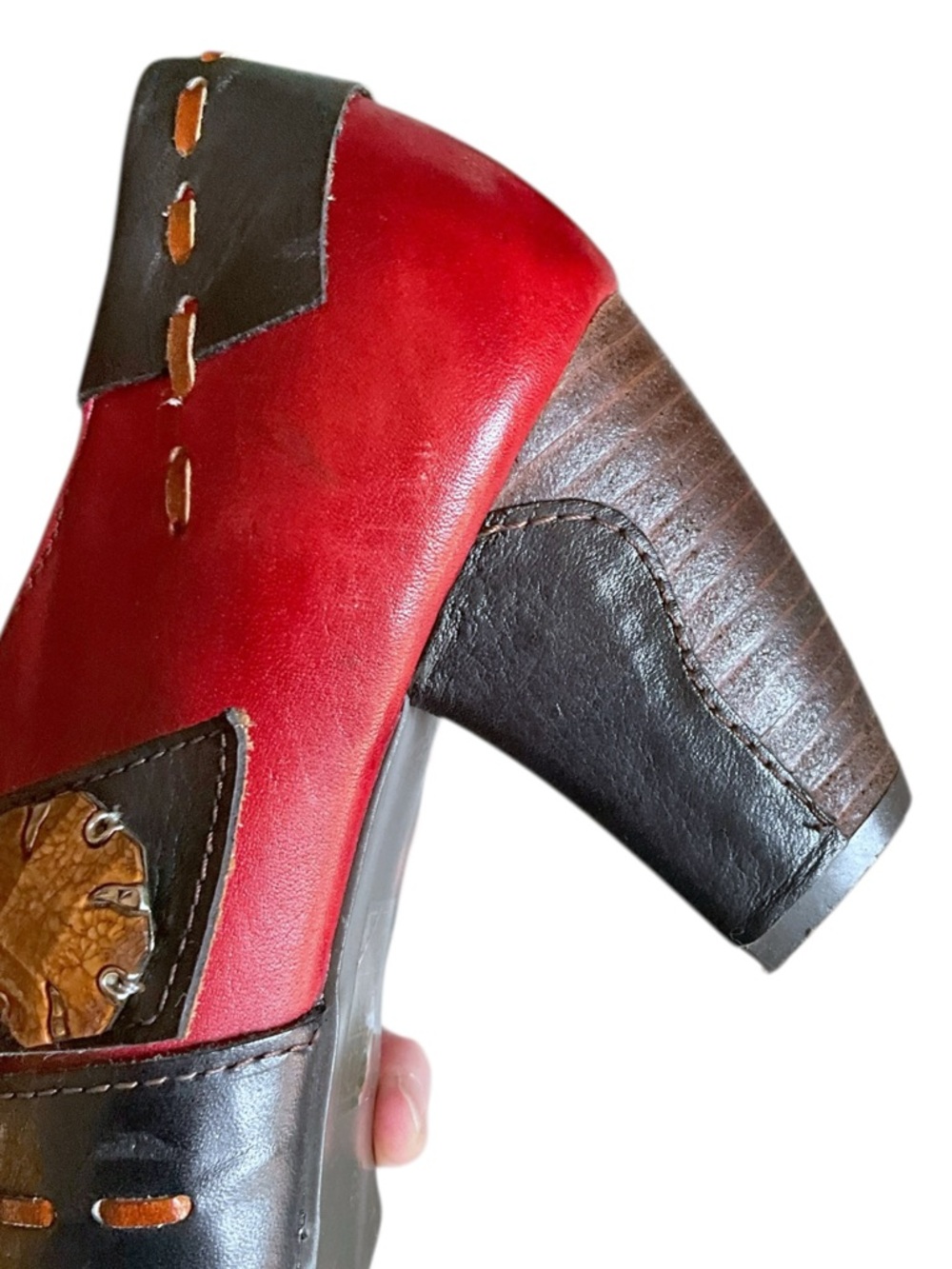 Spring Step (L'Artiste) Wondrous Ankle Booties Shoes Leather Heels Sz 39 / 8.5 - Picture 11 of 14